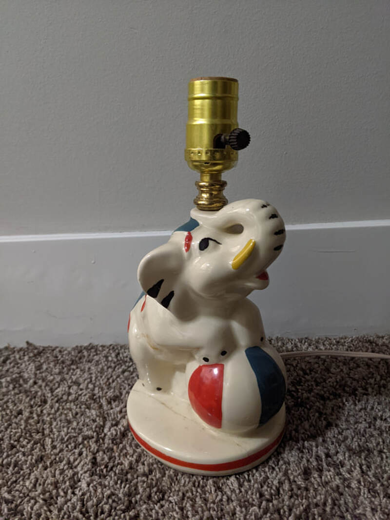 Baby Elephant Lamp