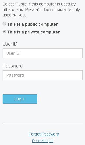The screen presented for Scenario 1 displays the Forgot Password link in the footer.