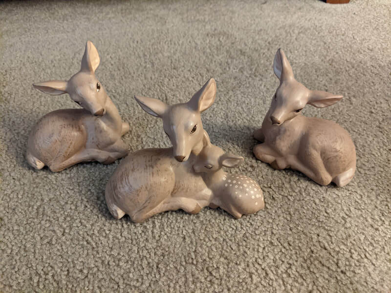 Deer family decor