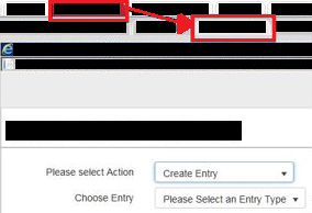 Location of the second link, under a tab and sub-tabPicture